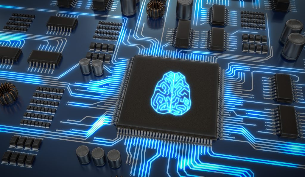 Image Header: Neon image of a human brain embedded in a computer motherboard. Credit: vchal at Shutterstock.com https://www.shutterstock.com/